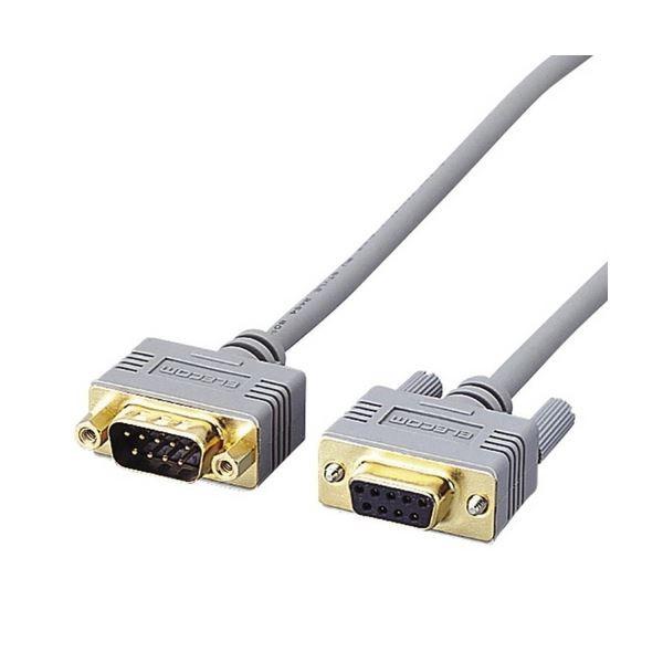 (まとめ) エレコム RS-232C延長ケーブルD-Sub9pinメス-オス 1.5m C232N-E9 1本 〔×10セット〕[21]