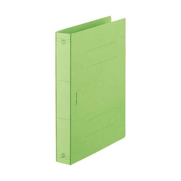 (まとめ) ライオン事務器 フラットファイルA4タテ 緑 AX-519S-10P 1パック(10冊) 〔×10セット〕[21]