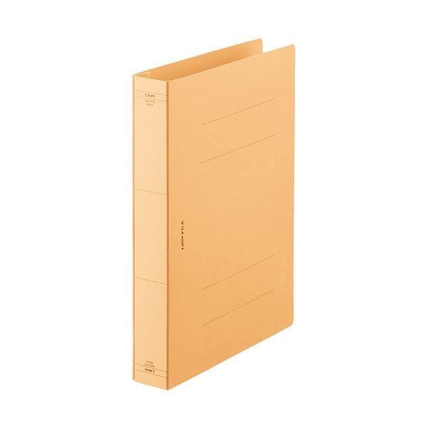 (まとめ) ライオン事務器 フラットファイルA4タテ 黄 AX-517S-10P 1パック(10冊) 〔×10セット〕[21]