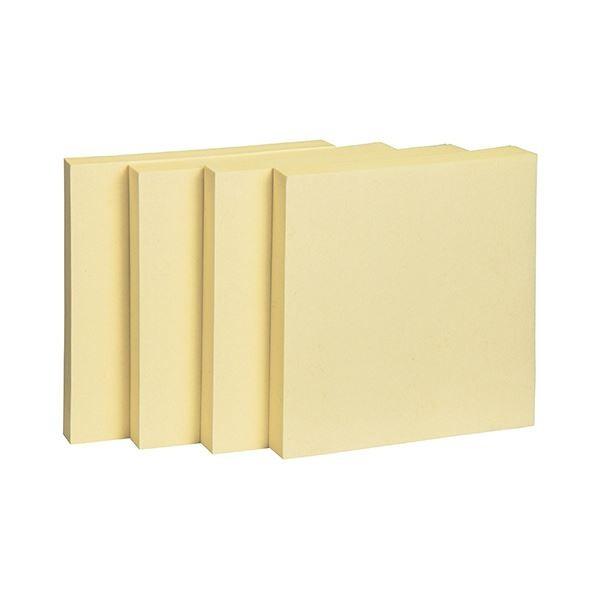 TANOSEE ふせん 75×75mmイエロー 1セット（50冊：10冊×5パック） 〔×10セット〕[21]