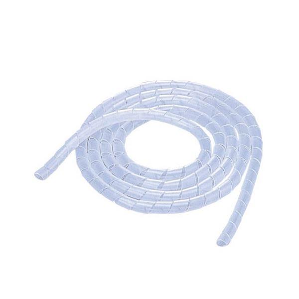 (まとめ) エレコム ケーブルスパイラルチューブ内径9mm 長さ2m クリア BST-9CR 1本 〔×30セット〕[21]