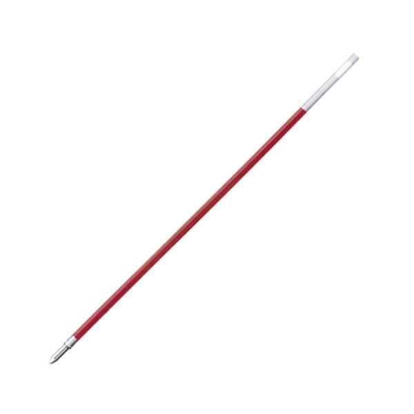(まとめ) ぺんてる 油性ボールペン替芯 0.5mm 極細 赤 BKL5-B 1セット（10本） 〔×30セット〕[21]