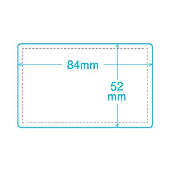 (まとめ) エーワン 透明保護フィルム A4変型10面 84×52mm 79310 1冊（6シート） 〔×30セット〕[21]の画像