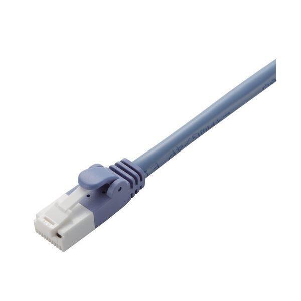 (まとめ) エレコム 爪折れ防止 CAT5E対応LANケーブル ブルー 0.5m LD-CTT/BU05 1本 〔×30セット〕[21]