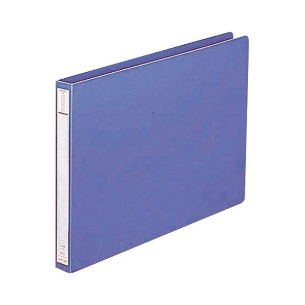 (まとめ) リヒトラブ パンチレスファイル(HEAVY DUTY) A4ヨコ 160枚収容 背幅25mm 藍 F-371 1冊 〔×30セット〕[21]