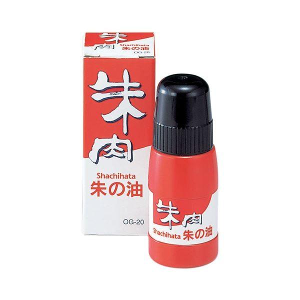 (まとめ) シヤチハタ 朱肉専用補充液 20ml OG-20 1個 〔×30セット〕[21]