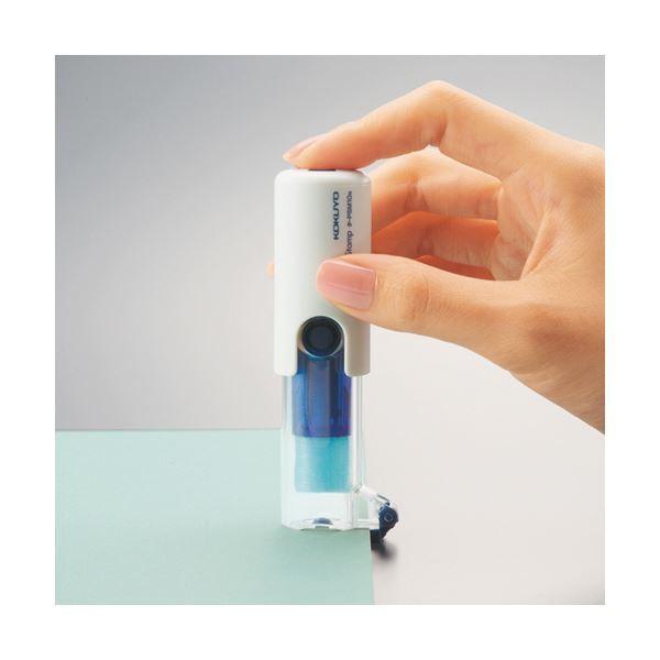 (まとめ) コクヨ ビニールパッチホルダー(ワンパッチスタンプ) 本体 ブルー タ-PSM10B 1個 〔×30セット〕[21]の画像