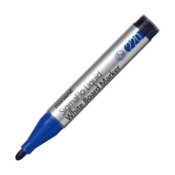 (まとめ) モナミ ホワイトボード用マーカーSigmaFlo Liquid 太字 青 18415 1本 〔×100セット〕[21]