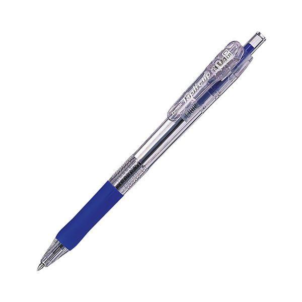 (まとめ) ゼブラ 油性ボールペン タプリクリップ 0.5mm 青 BNS5-BL 1本 〔×100セット〕[21]