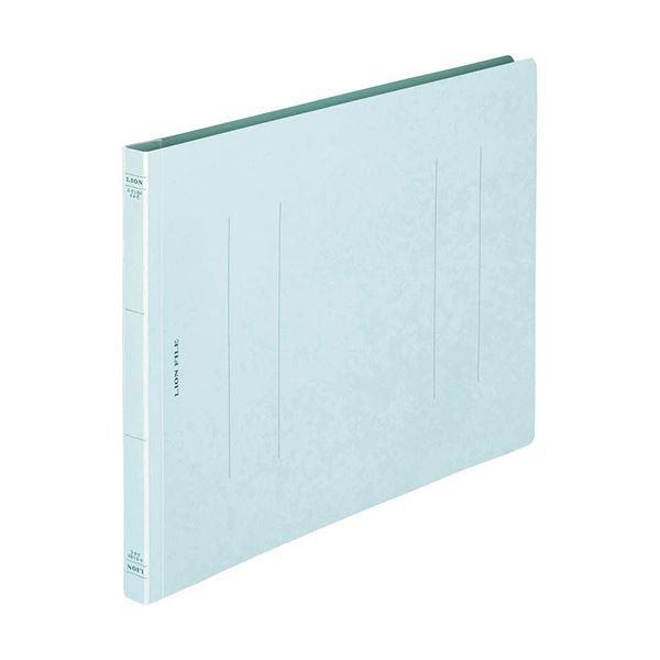(まとめ) ライオン事務器 フラットファイル(環境)樹脂押え具 A4ヨコ 150枚収容 背幅18mm 水 A-518KA4E 1冊 〔×100セット〕[21]