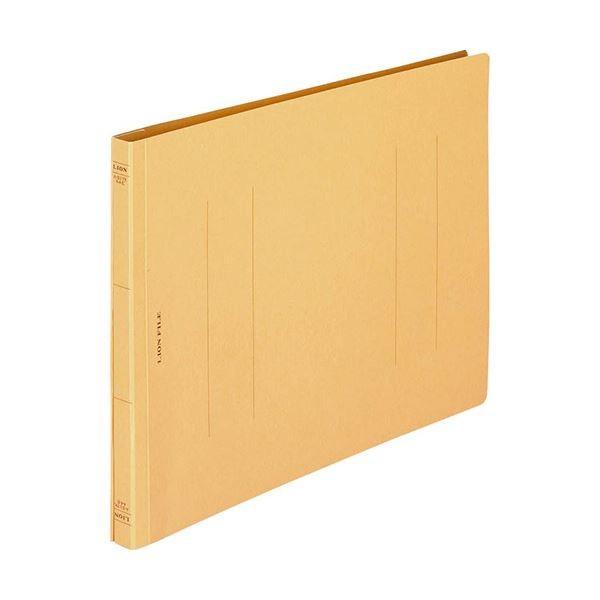 (まとめ) ライオン事務器 フラットファイル(環境)樹脂押え具 A4ヨコ 150枚収容 背幅18mm 黄 A-517KA4E 1冊 〔×100セット〕[21]