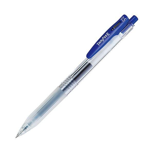 (まとめ) TANOSEE ノック式ゲルインクボールペン（バインダークリップ） 0.5mm 青 1本 〔×300セット〕[21]