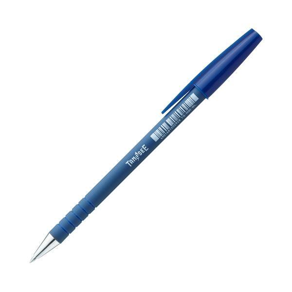 (まとめ) TANOSEE キャップ式油性ボールペン 0.7mm 青 1本 〔×300セット〕[21]