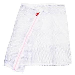 (まとめ) 洗濯ネット/洗濯用品 〔角型 大〕 ファスナーカバー付き 〔×200個セット〕[21]