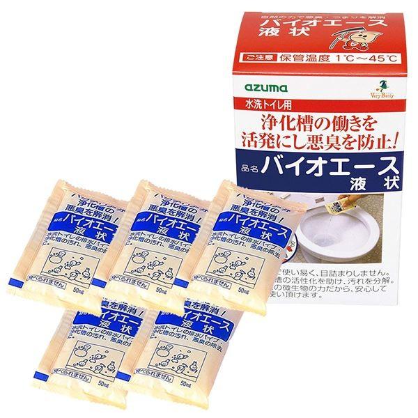 (まとめ) トイレバイオ 消臭/トイレ用品 〔水洗トイレ用〕 液状 汚れ取り バイオエース 〔×40個セット〕[21]