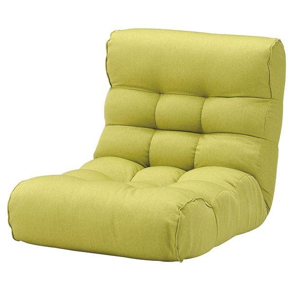 品質が完璧 ソファー座椅子/フロアチェア 『ピグレットビッグ2nd-セレクト』[21] 41段階リクライニング 〔フレッシュグリーン〕 チェア用床保護マット