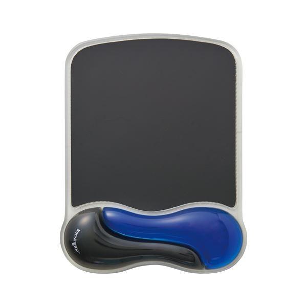 （まとめ） Kensington GEL Wave マウスパッド ブルー＆ブラック〔×5セット〕[21]