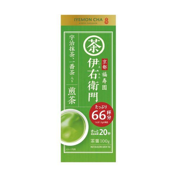 （まとめ）宇治の露製茶 伊右衛門 抹茶入り煎茶100g/袋 1セット（3袋）〔×5セット〕[21]