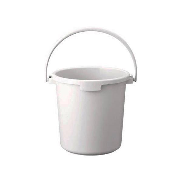（まとめ）TRUSCO PPカラーバケツ 22L白 TPPB-22-W 1個〔×5セット〕[21]