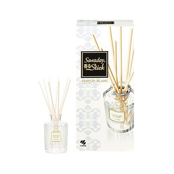 （まとめ）小林製薬 Sawaday 香るスティックパルファム ブラン 本体 70ml 1セット〔×10セット〕[21]