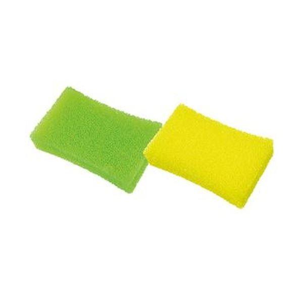 （まとめ）オカザキ 粗目キッチンスポンジ 1パック（2個）〔×100セット〕[21]