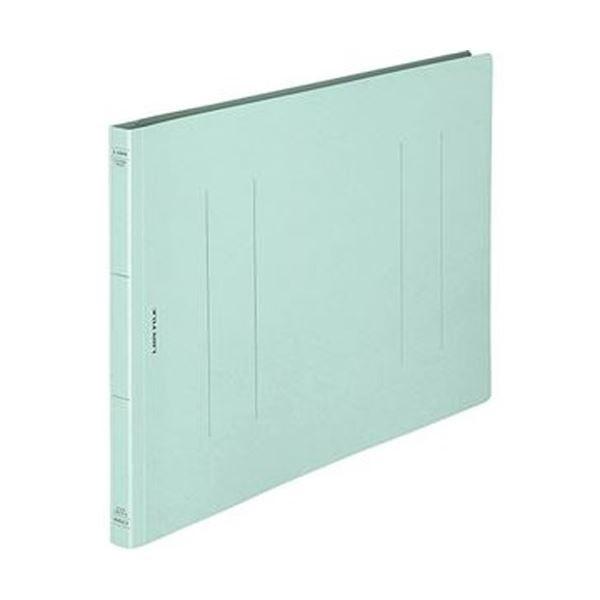 （まとめ）ライオン事務器 フラットファイル（環境）樹脂押え具 B4ヨコ 150枚収容 背幅18mm 水 A-508KB4E 1冊〔×50セット〕[21]