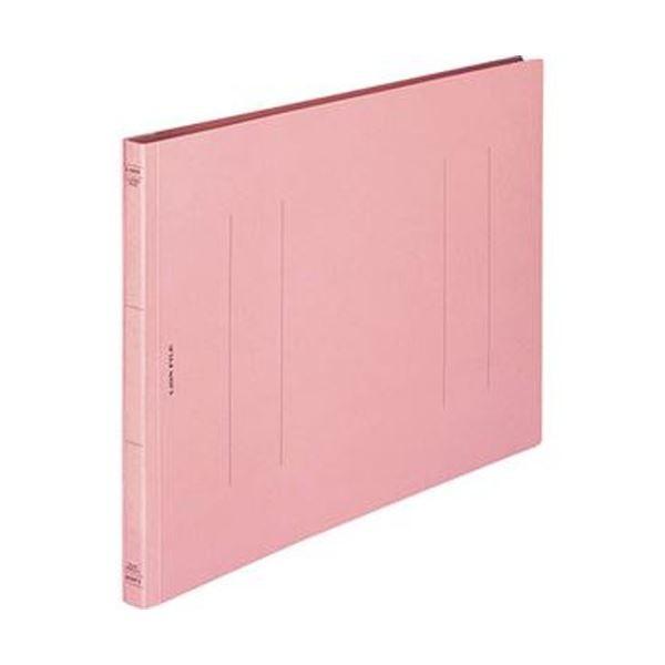 （まとめ）ライオン事務器 フラットファイル（環境）樹脂押え具 B4ヨコ 150枚収容 背幅18mm ピンク A-506KB4E 1冊〔×50セット〕[21]