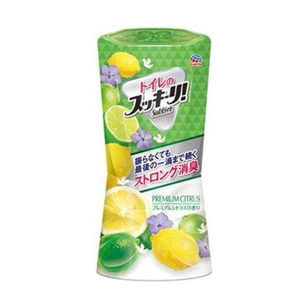 （まとめ）アース製薬 トイレのスッキーリ プレミアムシトラス 400ml 1セット（3個）〔×10セット〕[21]