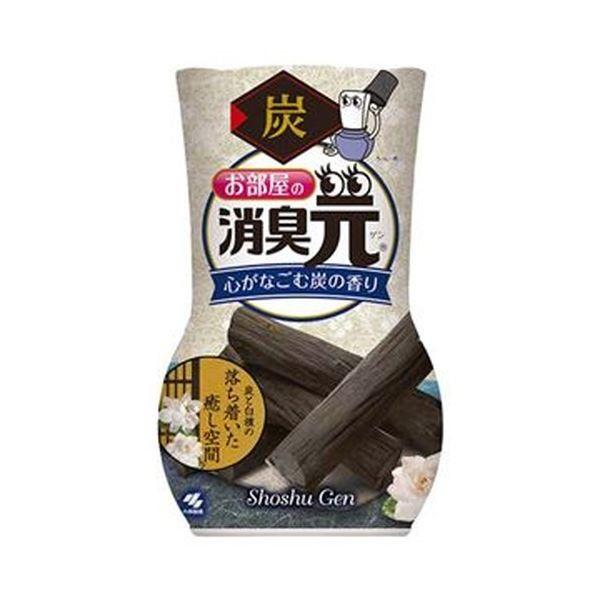 （まとめ）小林製薬 お部屋の消臭元心がなごむ炭の香り 400ml 1セット（3個）〔×10セット〕[21]