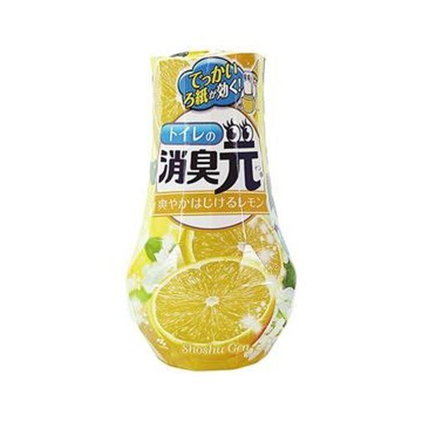 （まとめ）小林製薬 トイレの消臭元爽やかはじけるレモン 400ml 1セット（5個）〔×10セット〕[21]