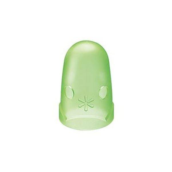 （まとめ）コクヨ キャップ型紙めくり（メクリンキャップ）M 透明グリーン メク-26TG 1セット（30個：3個×10パック）〔×5セット〕[21]の画像