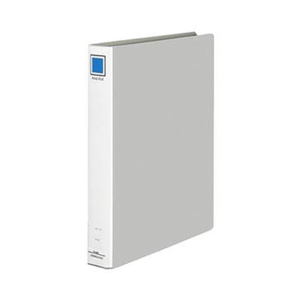 （まとめ）コクヨ リングファイルPPフィルム貼表紙 A4タテ 2穴 220枚収容 背幅45mm シルバー フ-430NC 1セット（4冊）〔×5セット〕[21]