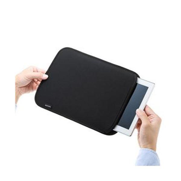 （まとめ）サンワサプライネオプレンスリップインタブレットPCケース 10.1型 PDA-TABS10BKN 1個〔×5セット〕[21]_2