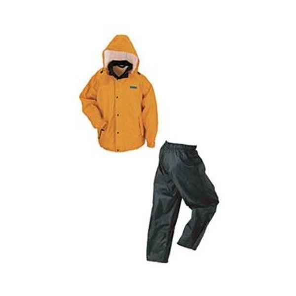 （まとめ）川西工業 レインウェア（男女兼用）雨職人 オレンジ Sサイズ 3530-OR-S 1着〔×3セット〕[21]