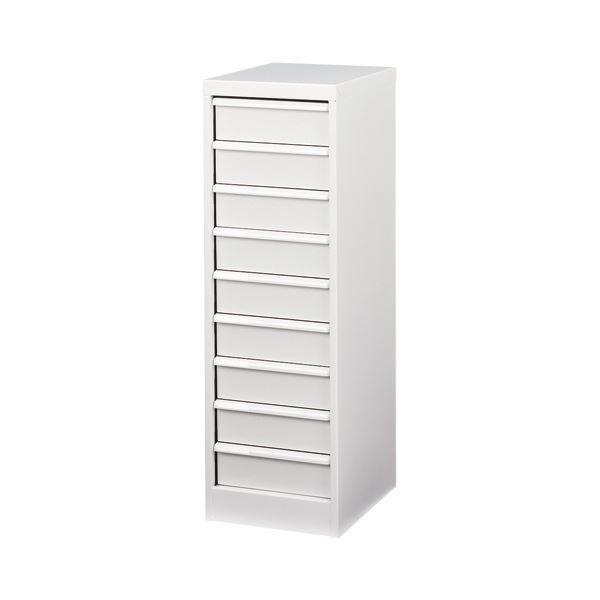 ナカバヤシ アバンテV2 フロアケース カラートレータイプ A4タテ 深9段 マットホワイト AF-M9 1台[21]