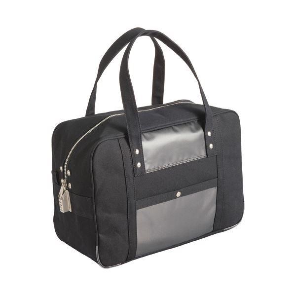 三栄産業 帆布メール用ボストン Mサイズ SED-1 錠付 黒 BTM-SED-01 1個[21]