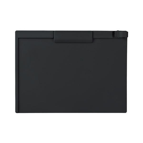 （まとめ）セキセイ クリップボード A4ヨコ ブラック SSS-3057P-BK 1セット（10枚） 〔×3セット〕[21]