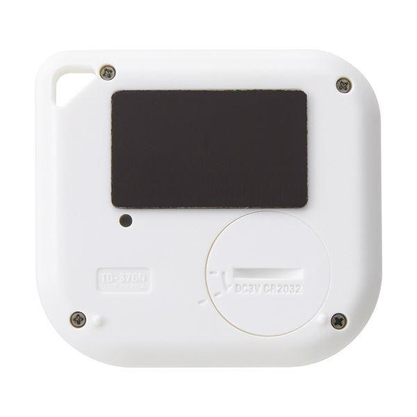 （まとめ）タニタ デジタルタイマー 丸洗いタイマー100分計 ホワイト TD-376N-WH 1個 〔×5セット〕[21]の画像