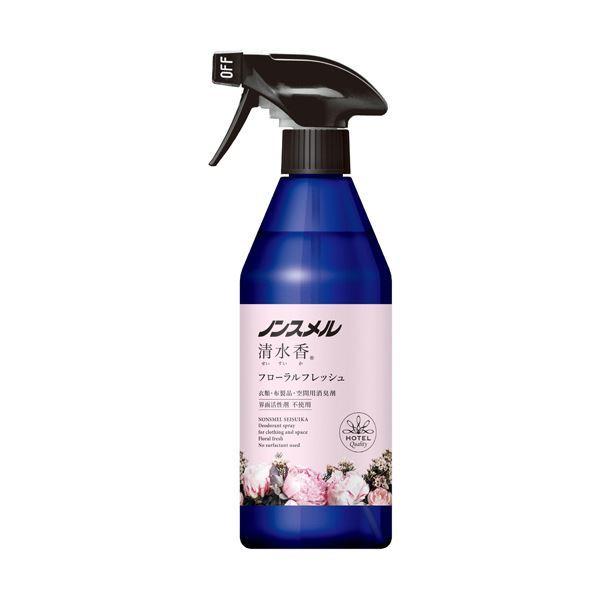 （まとめ）白元アース ノンスメル 清水香 フローラルフレッシュの香り 本体 400ml 1本 〔×10セット〕[21]