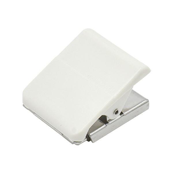 （まとめ）マグエックス マグネットハイブリッドクリップ M W39×D25×H43mm 白 MHC-150-W 1個 〔×30セット〕[21]