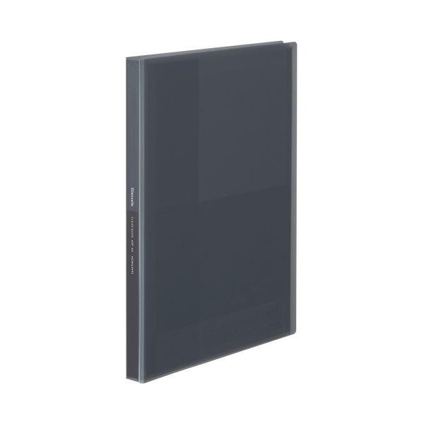 （まとめ）コクヨ クリヤーブック（Glassele） 固定式 A4タテ 40ポケット ブラック ラ-GL40D 1冊 〔×30セット〕[21]