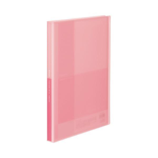（まとめ）コクヨ クリヤーブック（Glassele） 固定式 A4タテ 40ポケット ライトピンク ラ-GL40LP 1冊 〔×30セット〕[21]