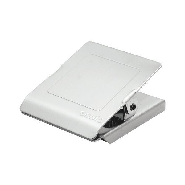 （まとめ）ソニック ステンレスマグネットクリップ L 口幅44mm CP-1093 1個 〔×30セット〕[21]