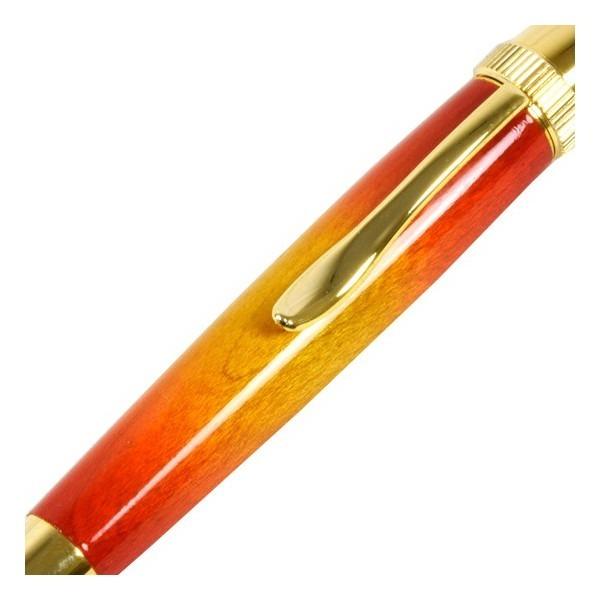 サンバースト ボールペン/文房具 〔楓 メイプルウッド パーカータイプ〕 芯：0.7mm 日本製 文具 『Air Brush Wood Pen』[21]の画像