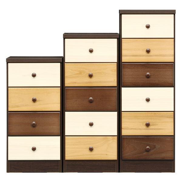 チェスト タンス 4段 幅39cm ブラウン 本体 日本製 木製 桐製 引き出し収納 子供部屋 ベッドルーム 寝室 リビング 完成品[21]の画像