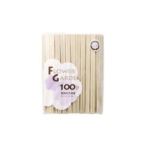 （まとめ）やなぎプロダクツ お花庭園植林元禄箸100膳 裸〔×30仕掛ける〕[21] キッチン、日用品、文具-食器、グラス、カトラリー-その他食器、カトラリー