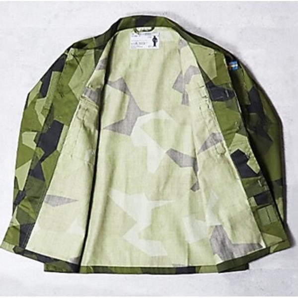 スウェーデン軍 ACTIVE LIFE社製 UF90 グリーンカモ シャツ デッドストック 未使用 190-75サイズ ミリタリーウェア 軍モノ[21]_2