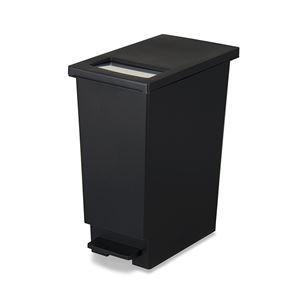 〔6個セット〕 ゴミ箱 ダストボックス 約幅26.5cm 45L ブラック ユニード プッシュ＆ペダル 45S リビング オフィス 店舗[21]