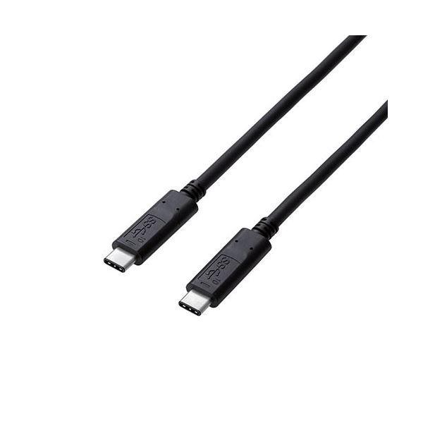 〔5個セット〕エレコム USB3.1ケーブル/Gen2/C-Cタイプ/認証品/PD対応/5A出力/1.0m/ブラック USB3-CC5P10NBKX5[21]