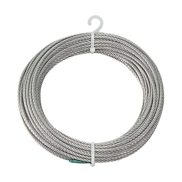(まとめ) TRUSCO ステンレスワイヤーロープ Φ4mm×10m CWS-4S10 1巻 〔×3セット〕[21]